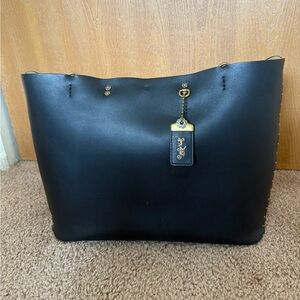 COACH Rogue Tote with Border Rivet Tote Bag